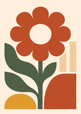 Abstract Floral Art Print