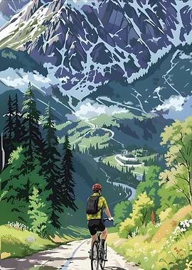 Mountain Biking Adventure Wall Decor