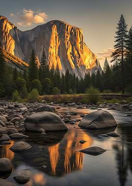 Yosemite Valley at Sunset