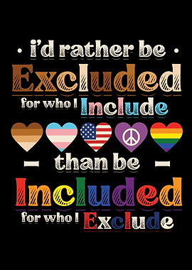 Inclusion and Exclusion Equality Diversity Peace