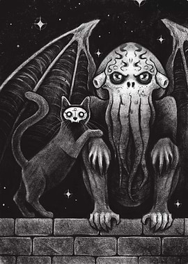 Cthulhu and Cat of Ulthar