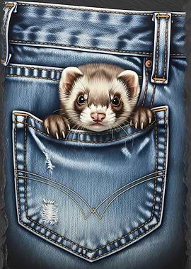Ferret in a Jeans Pocket