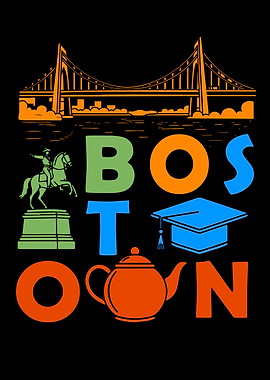 Boston Massachusetts Souvenir Men Boston Bridge Boston