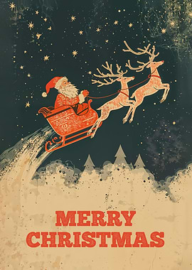 Vintage Santa Claus Christmas Card