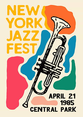 New York Jazz Fest 1985 Poster