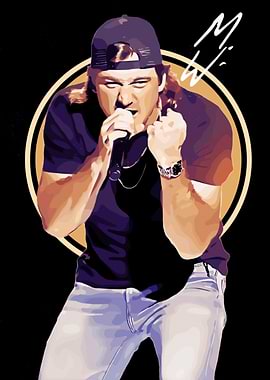 Morgan Wallen performing on stage