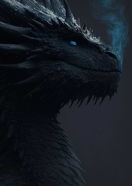 Icy Dragon Portrait