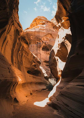 Canyon Landscape with Sunlight