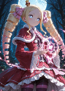 Anime Girl with Magical Orb