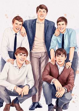 Watercolor Portrait of a Young Band