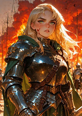 Female Knight in Armor