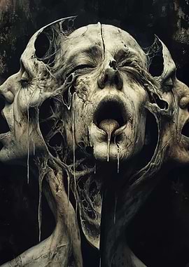 Surreal Horror Faces