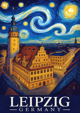 Leipzig, Germany - Starry Night Style