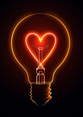 Heart Lightbulb
