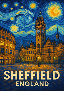 Sheffield England Starry Night Style