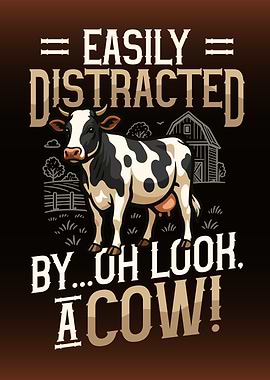 Farming Cow Lover Easily Distracted by Cows