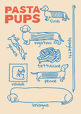 Pasta Pups: Dachshunds as Pasta Types