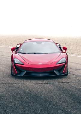 Red McLaren Sports Car Front View