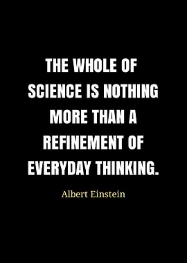 Einstein Quote: Science and Thinking