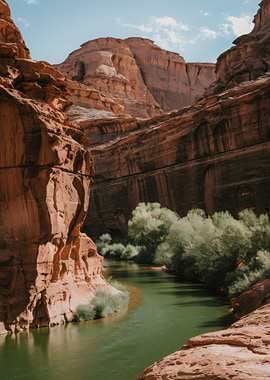 Canyon River Landscape