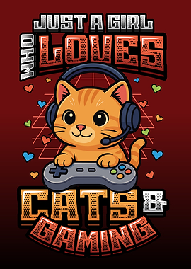 Girl Who Loves Cats and Gaming