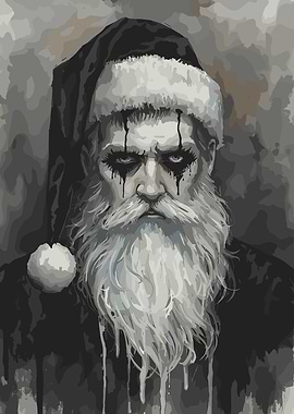 dark gothic santa