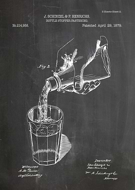 Bottle Stopper Fastening Patent Art