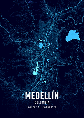 Medellin Midnight City Map
