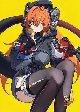 Girl with Horns and Tail