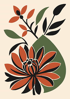 Floral Arrangement with Bold Colors