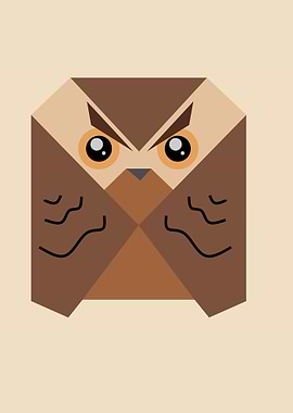 Geometric Owl Illustration