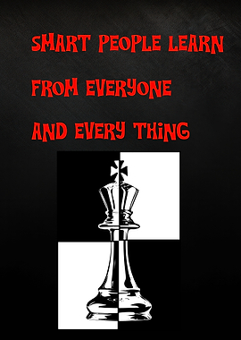 Smart People Learn Chess King