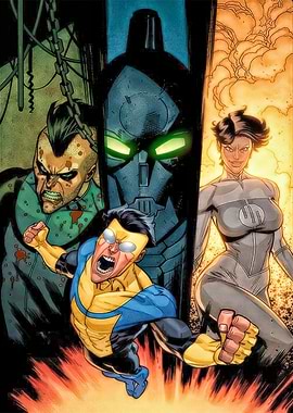Invincible Comic Book Cover Art