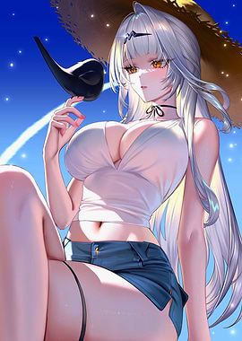 Girl with Bird on Finger