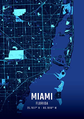 Miami Midnight City Map