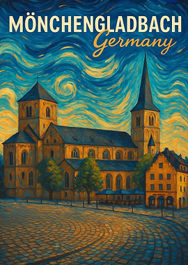 Mönchengladbach Germany Cityscape Painting