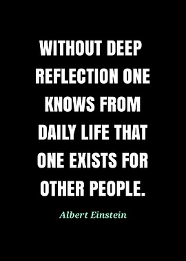 Albert Einstein Quote on Reflection