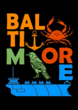 Baltimore Maryland Souvenir Men Harbour Baltimore