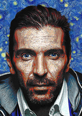 Gianluigi Buffon Starry Night Portrait