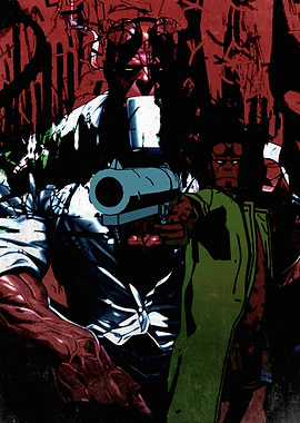 Hellboy with Gun