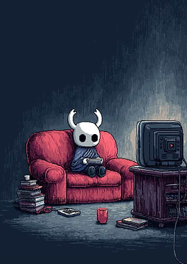 Hollow Knight Gaming Pixel Art