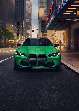 green bmw m4