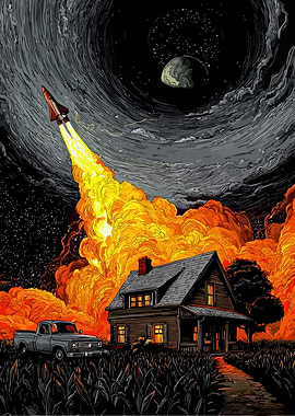 Rocket Launch from Rural Home