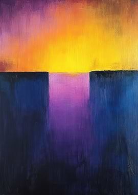 Abstract Color Block Painting