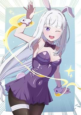 Anime Girl in Bunny Suit