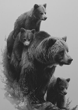 Bear Family Portrait