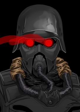 Jin Roh Helghast Soldier Poster