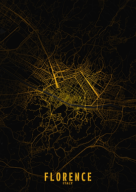 Florence Golden City Map