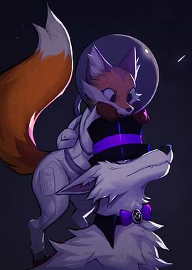 Fox Astronaut and Wolf Gentleman