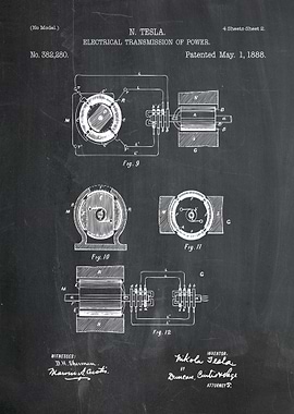 Nikola Tesla Electrical Transmission Patent